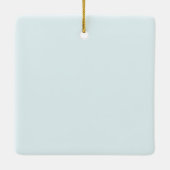 喜び | クリスマスパーソナライズされた飾り セラミックオーナメント (裏面)