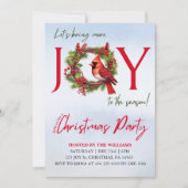 喜び | クリスマスパーティの招待状 招待状 (正面)