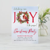 喜び | クリスマスパーティの招待状 招待状 (スタンド正面)