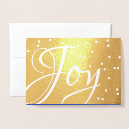 喜び。クリスマスホリデーラグジュアリー 箔カード