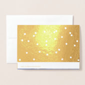 喜び。クリスマスホリデーラグジュアリー 箔カード (裏面封筒付き)