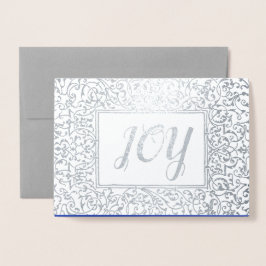 喜び。クリスマスホリデーラグジュアリー 箔カード