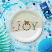 喜び – クリスマス ペーパープレート (パーティー)