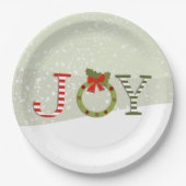 喜び – クリスマス ペーパープレート (正面)