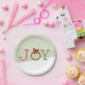 喜び – クリスマス ペーパープレート (パーティー)