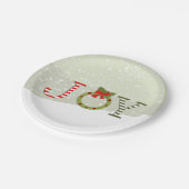 喜び – クリスマス ペーパープレート (アングル)