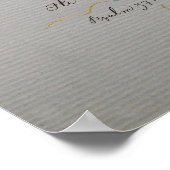 喜び，コミット，信頼， PSALM 37書道ブルース ポスター (角)