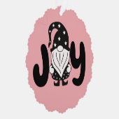 喜び |スクリプエレガントトスタイリッシュ格言クリスマス オーナメントカード (右)