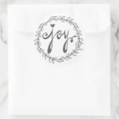 喜び |ステッカー ラウンドシール (バッグ)