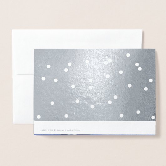 喜び。スノーヴィレッジクリスマスラグリー実在ズ 箔カード (裏面封筒付き)