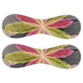 喜び、ピンクの緑の無煙炭ファンタジーフラワーフラクタル ソフトボール (パネル)