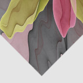 喜び、ピンクの緑の無煙炭ファンタジーフラワーフラクタル 薄葉紙 (詳細)