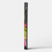 喜び、ピンクの緑の無煙草花フラクタルマ最高のマー Case-Mate iPhoneケース (裏面 / 左)