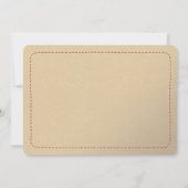 喜び |フェイク刺感じしゅう1フォトホリデー シーズンカード (裏面)