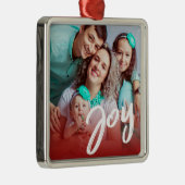 喜び |フォトカスタムー |クリスマスセラミックオーナメント メタルオーナメント (右)