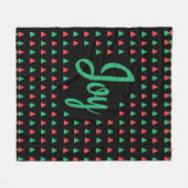 喜び フリースブランケット (正面(横))