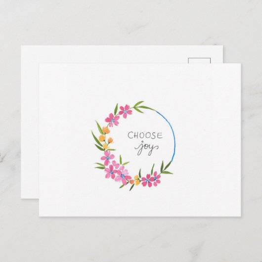 喜び ポストカード (正面/裏面)