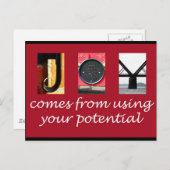 喜び ポストカード (正面/裏面)