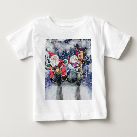 喜び – メリークリスマス – 幸せ ベビーTシャツ (正面)