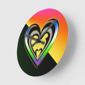 喜び ラウンド壁時計 (傾斜)