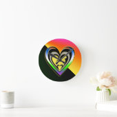 喜び ラウンド壁時計 (ホーム)