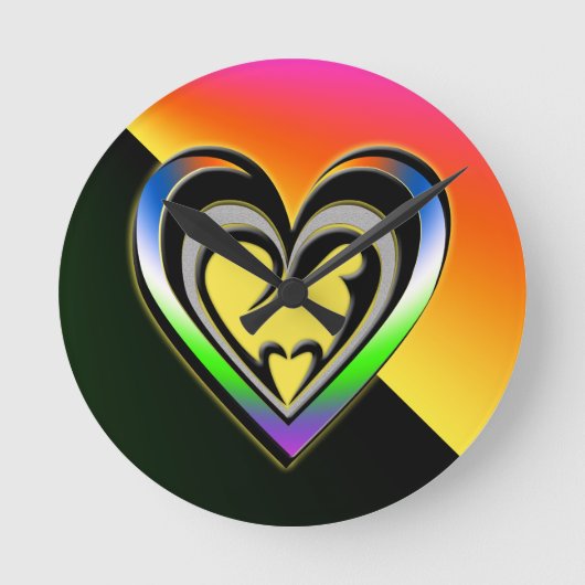 喜び ラウンド壁時計 (正面)