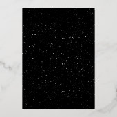 喜び 二つの写真 斑点 ゴールド ブラック モダンなクリスマス 箔シーズンカード (裏面)