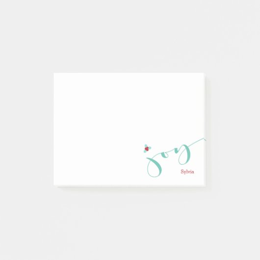 喜び、休日のヒイラギの果実 ポストイット (正面)