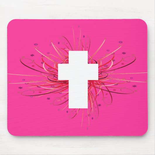 喜び! 十字 マウスパッド (正面)