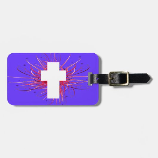 喜び! 十字 ラゲッジタグ (正面横)