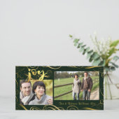 喜び、可変性の常緑樹のエレガントな金ゴールドの華麗さ シーズンカード (スタンド正面)