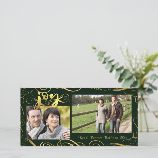 喜び、可変性の常緑樹のエレガントな金ゴールドの華麗さ シーズンカード (スタンド正面)