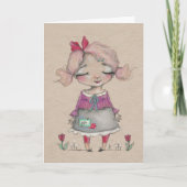 喜び – 子供のカードを伝える事 サンキューカード (正面)