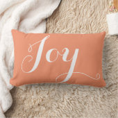 「喜び」「希望」クリスマスと新年のサンゴ ランバークッション (ブランケット)