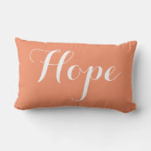 「喜び」「希望」クリスマスと新年のサンゴ ランバークッション (裏面)