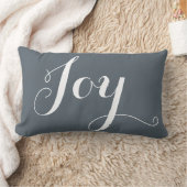 「喜び」「希望」クリスマスと新年ブルー ランバークッション (ブランケット)