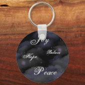 喜び、希望、平和信じ – キーチェーン (正面)