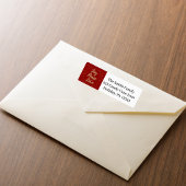 喜び、平和、愛レッドスター住所 シール