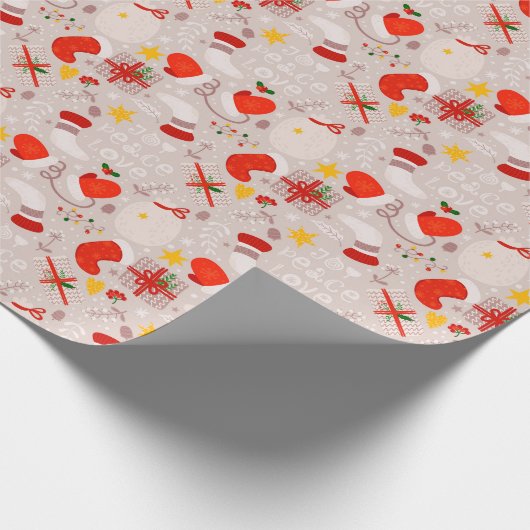 喜び 平和 愛 ラッピングペーパー (角)