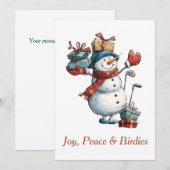 喜び、平和 & 鳥たち シーズンカード (正面/裏面)