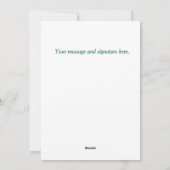 喜び、平和 & 鳥たち シーズンカード (裏面)