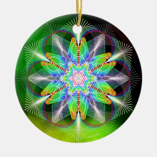 喜び/幸せ セラミックオーナメント (正面)