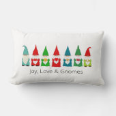 喜び、愛とクリスマス格言ルンバーピロー ランバークッション (正面)