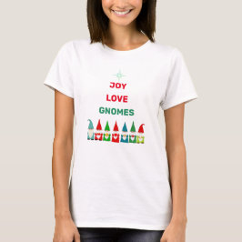 喜び 愛 クリスマスのノーム Tシャツ