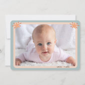 喜び 愛 平和 ツリー シングル フォト ホリデー カード (裏面)