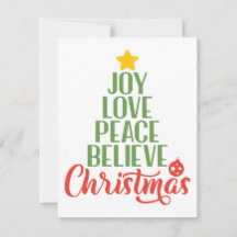 喜び、愛、平和、信じクリスマスツリーコーヒーM