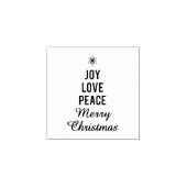 喜び、愛、平和、聖降誕祭の祝祭 ラバースタンプ (インプリント)