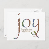 「喜び…感謝シンプルの型枠» ポストカード (正面/裏面)