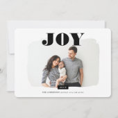 喜び |抽象芸術フレームのフォトオーバーレイ シーズンカード (正面)