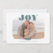 喜び |抽象芸術フレームのフォトオーバーレイ シーズンカード (正面)